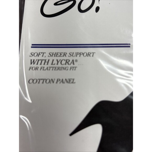 On The Go! Light Support Control Top Pantyhose In Black Size Queen Nylon/Spandex - Picture 2 of 5
